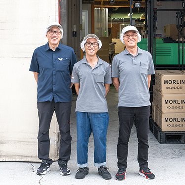 写真：お話しいただいた北沢顧問、牧野代表取締役、牧野取締役会長